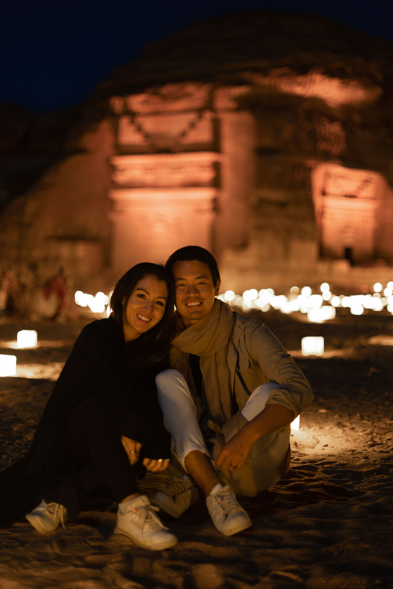 Photo of us in Alula, Saudi Arabia