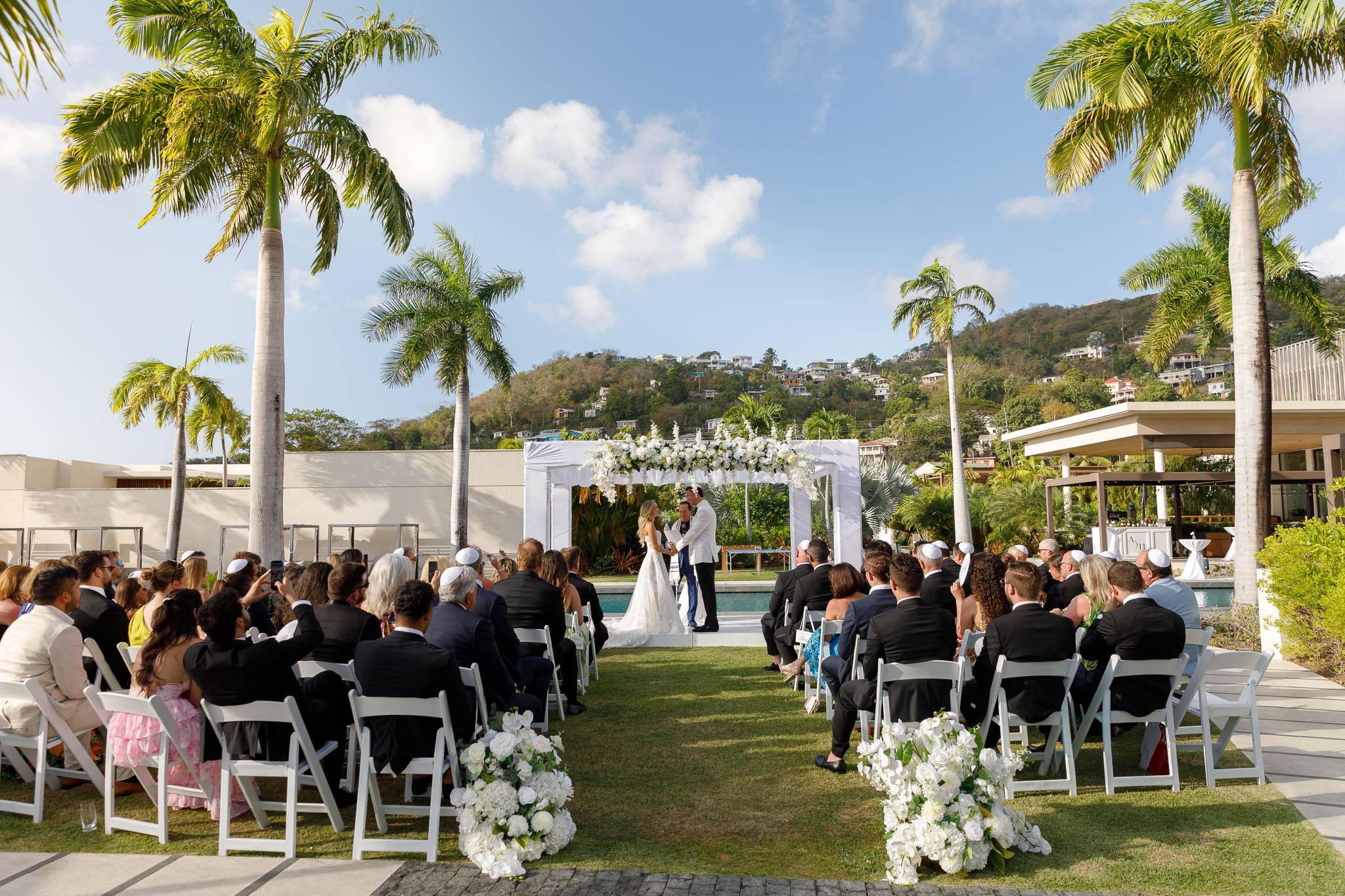Anita Tissier Photography - luxury destination wedding photography of ceremony at Silversands Grand Anse, in Grenada